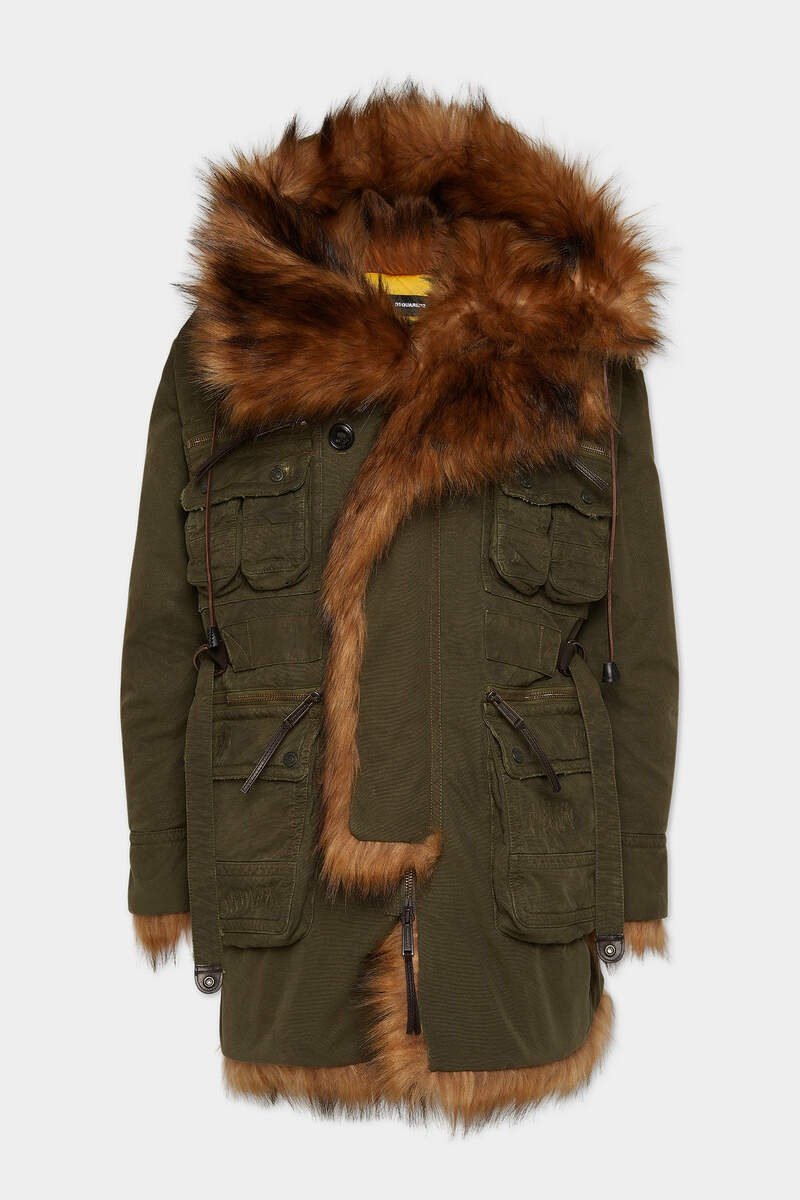 DYED COTTON CANVAS EASY BACKPACK PARKA 1