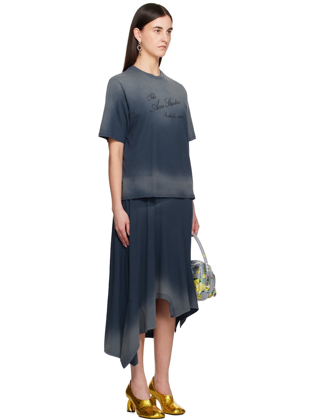 Blue Layered Midi Dress - 2