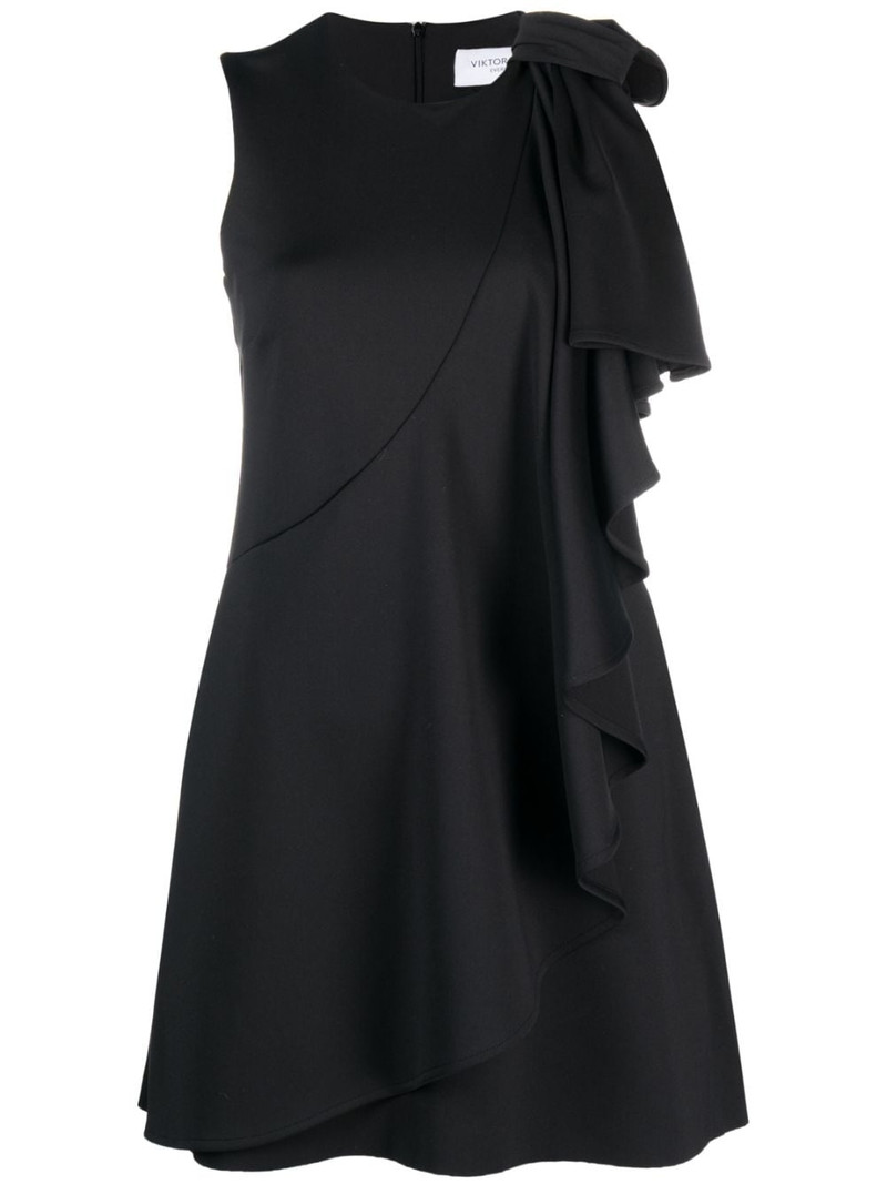 Bow Volant mini dress 1