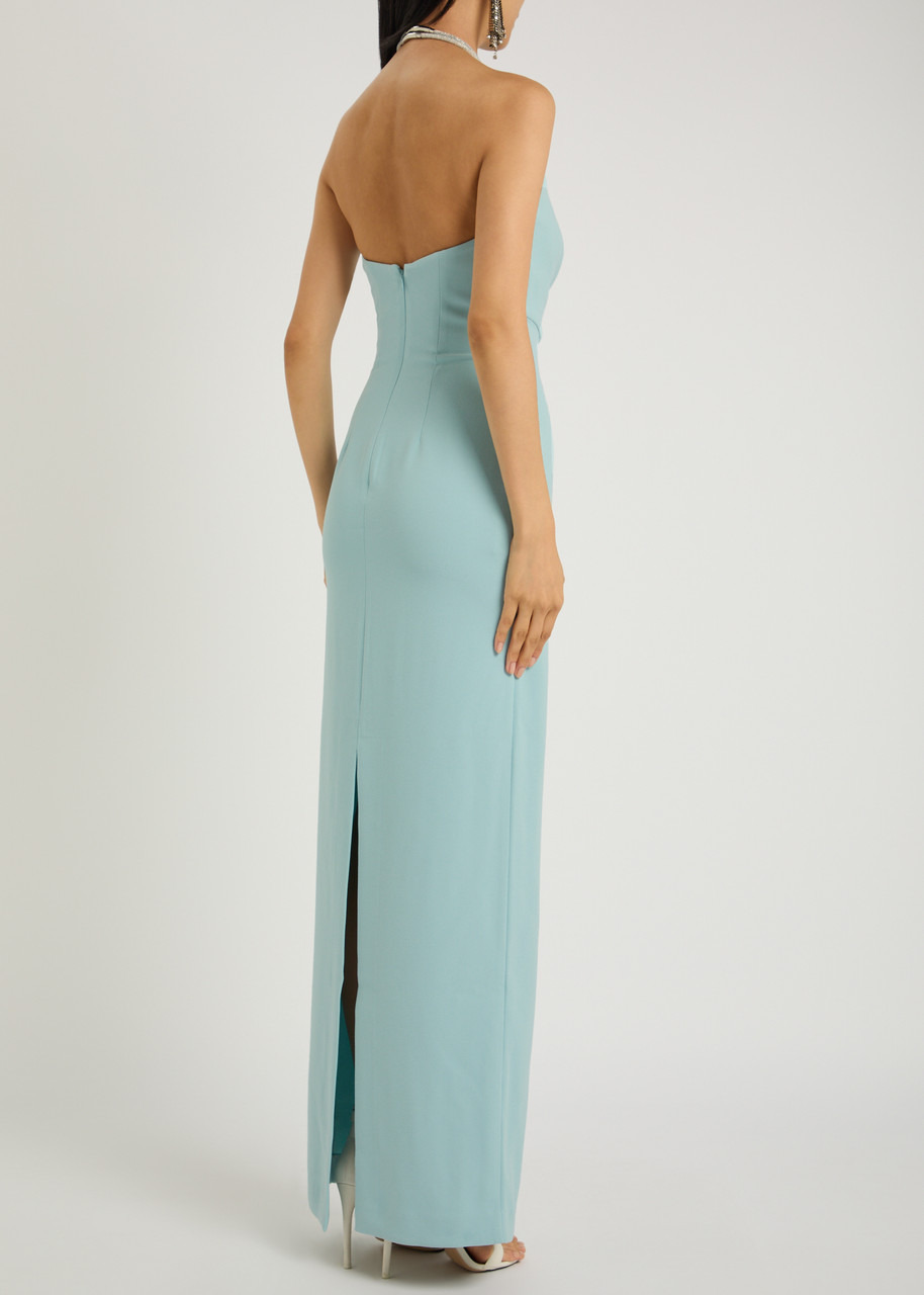 Solace London Riva Draped Crepe Gown - 3