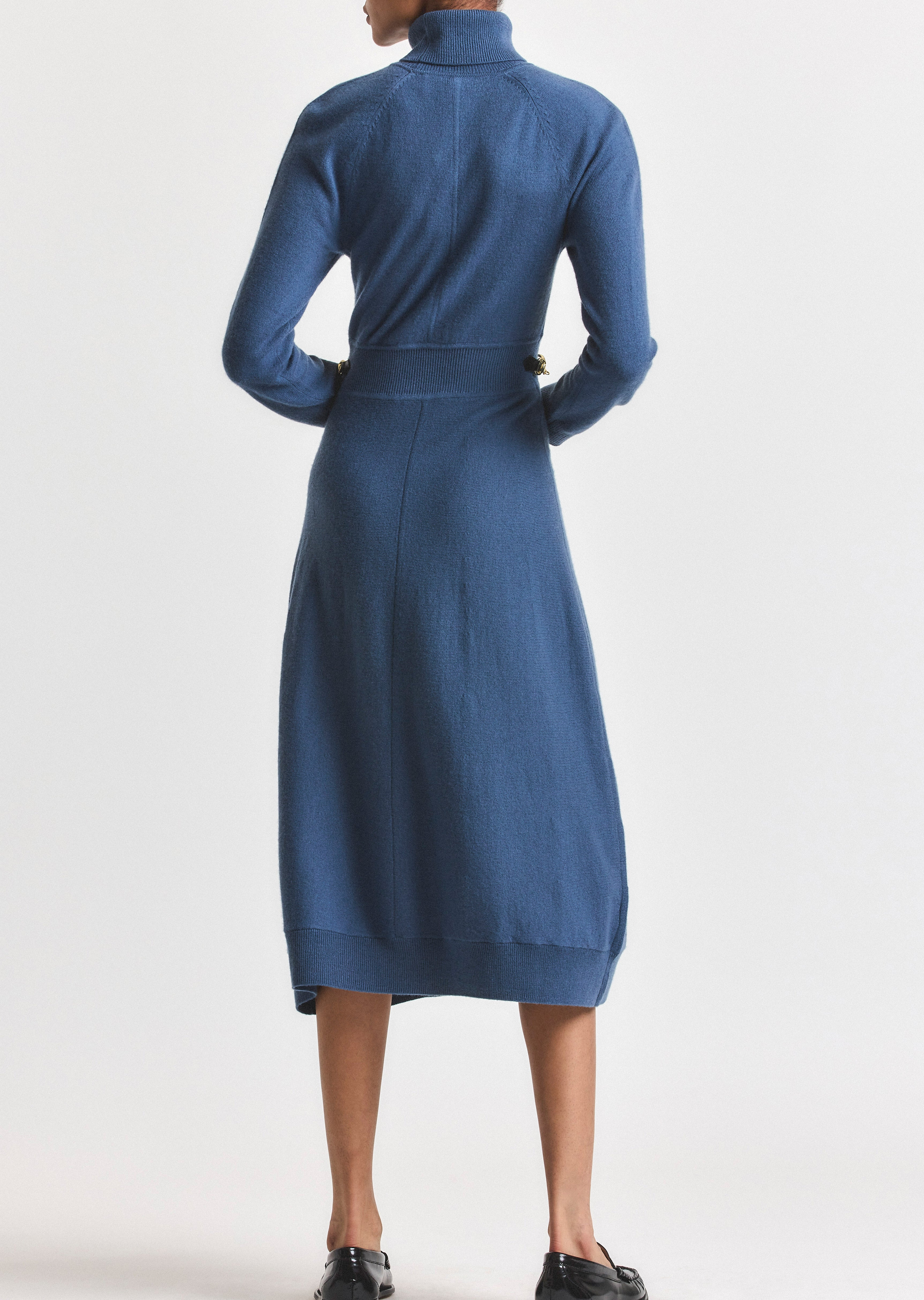 BECKY RAGLAN HORSEBIT SWEATER DRESS - 5