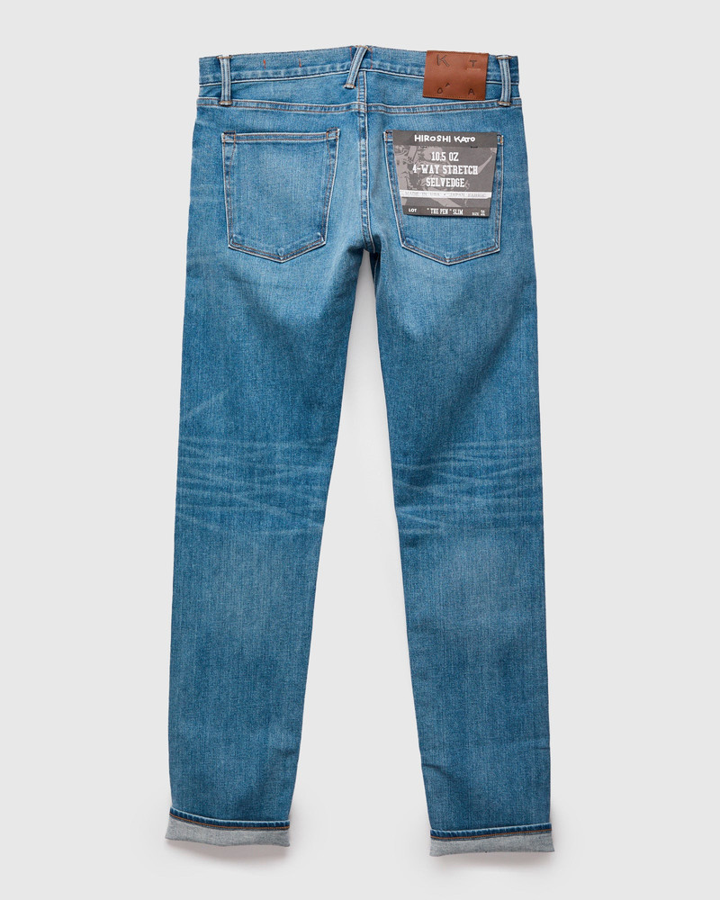 HIROSHI KATO "Dennis" 10.5oz Indigo Washed Stretch Selvedge Denim - Pen Slim outlook