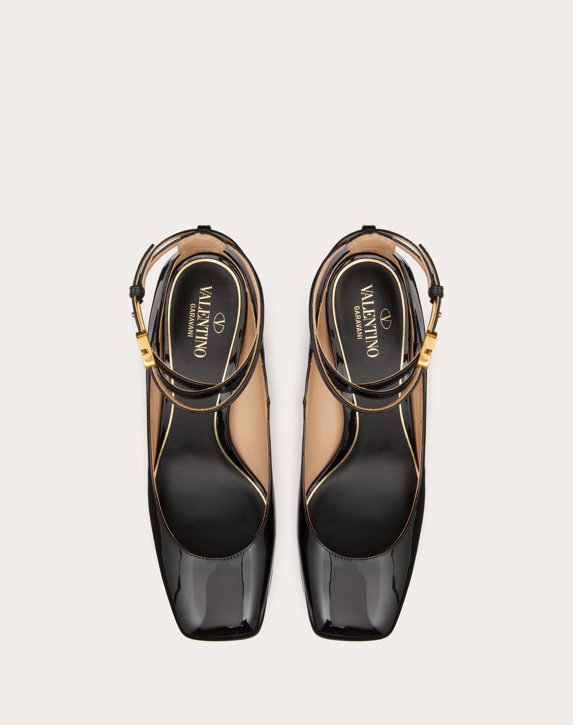 VALENTINO GARAVANI - Tan-go Patent Leather Pumps