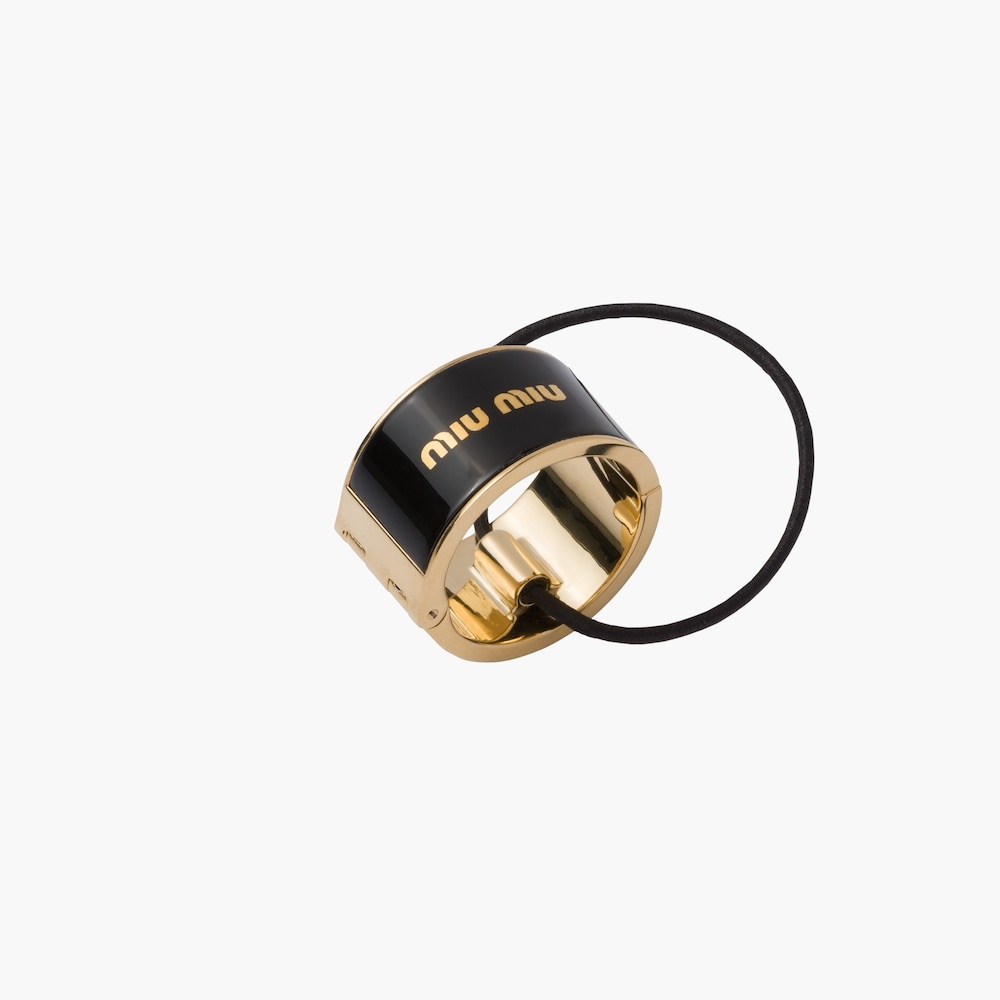 Enameled metal hair clip - 4