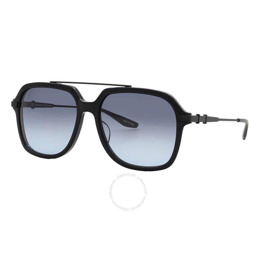 Barton Perreira - Barton Perreira D.ELLIS Steel Blue Navigator Men's Sunglasses BP40033I 01V 56 - 3