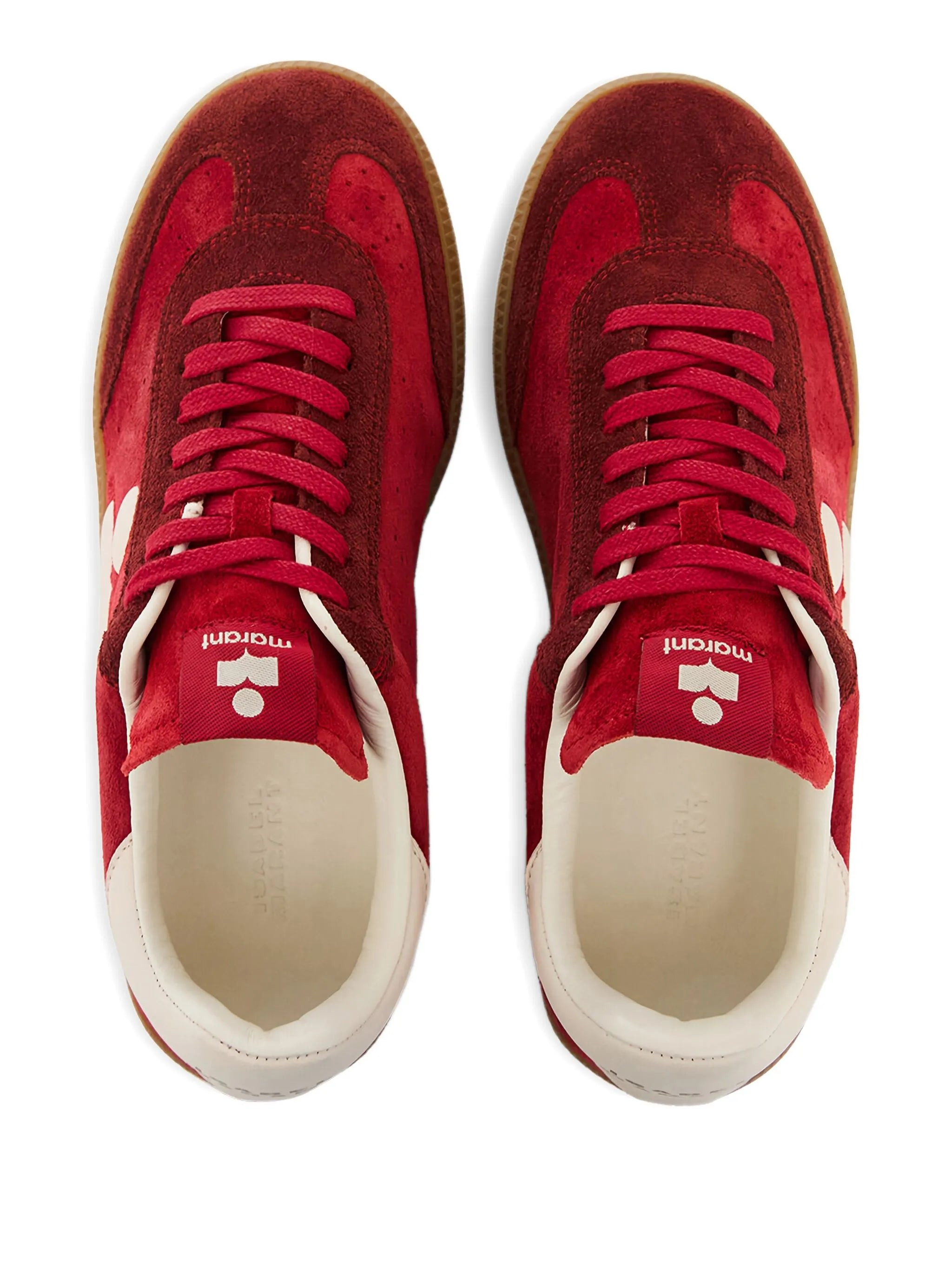 suede panelled sneakers - 4