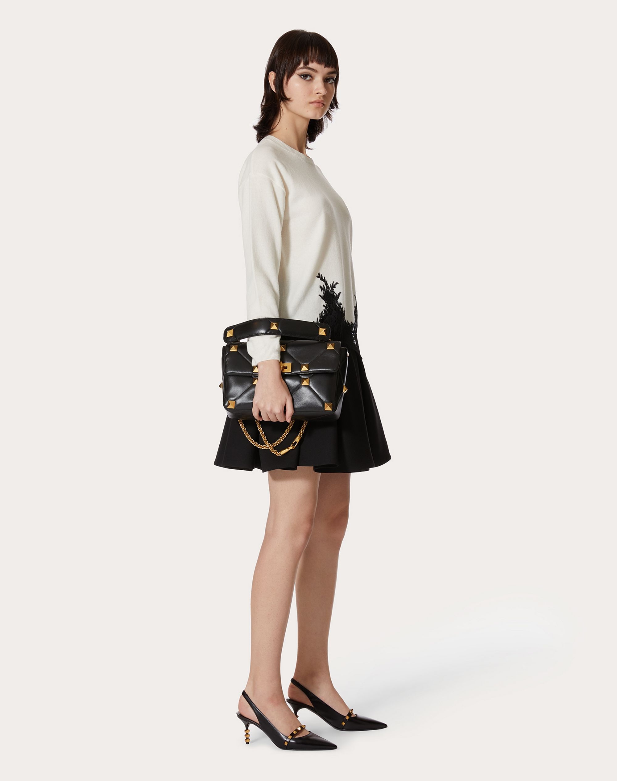 CASHMERE WOOL AND LACE SWEATER - 2