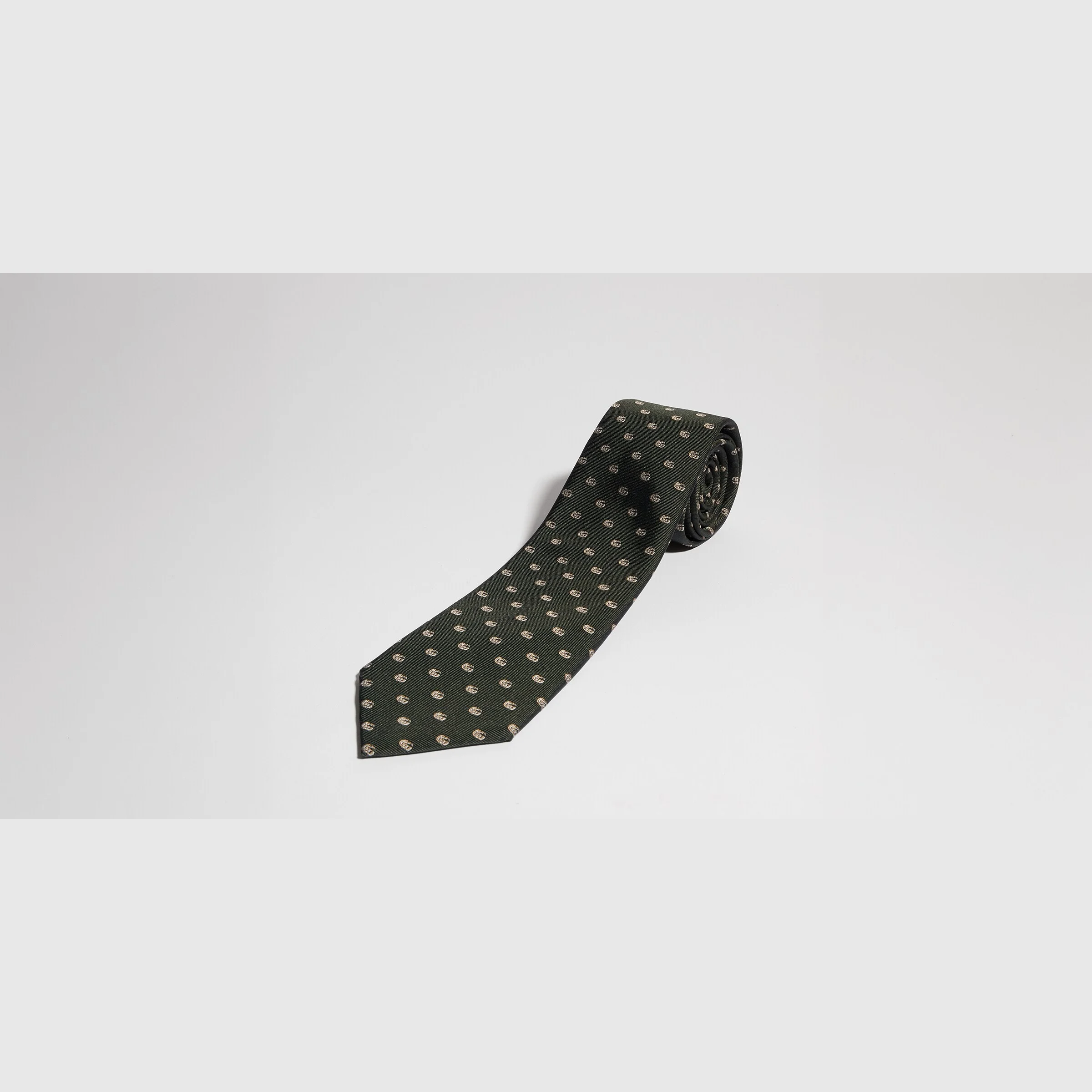 Double G silk jacquard tie - 1