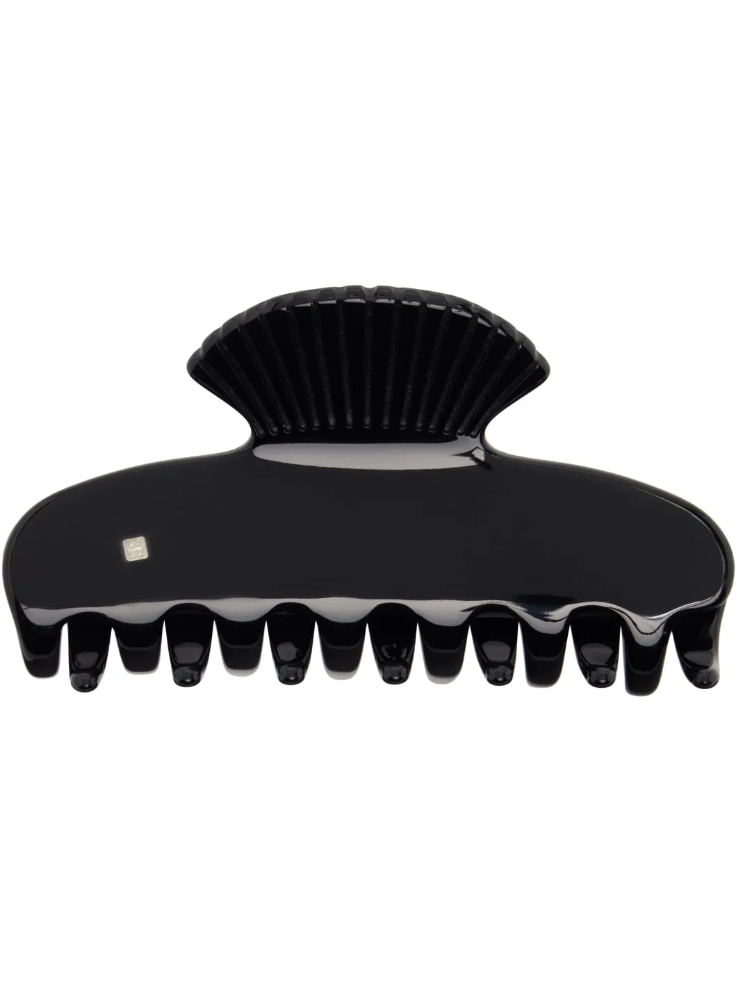 Black Small Fan Shell Claw Clip - 1