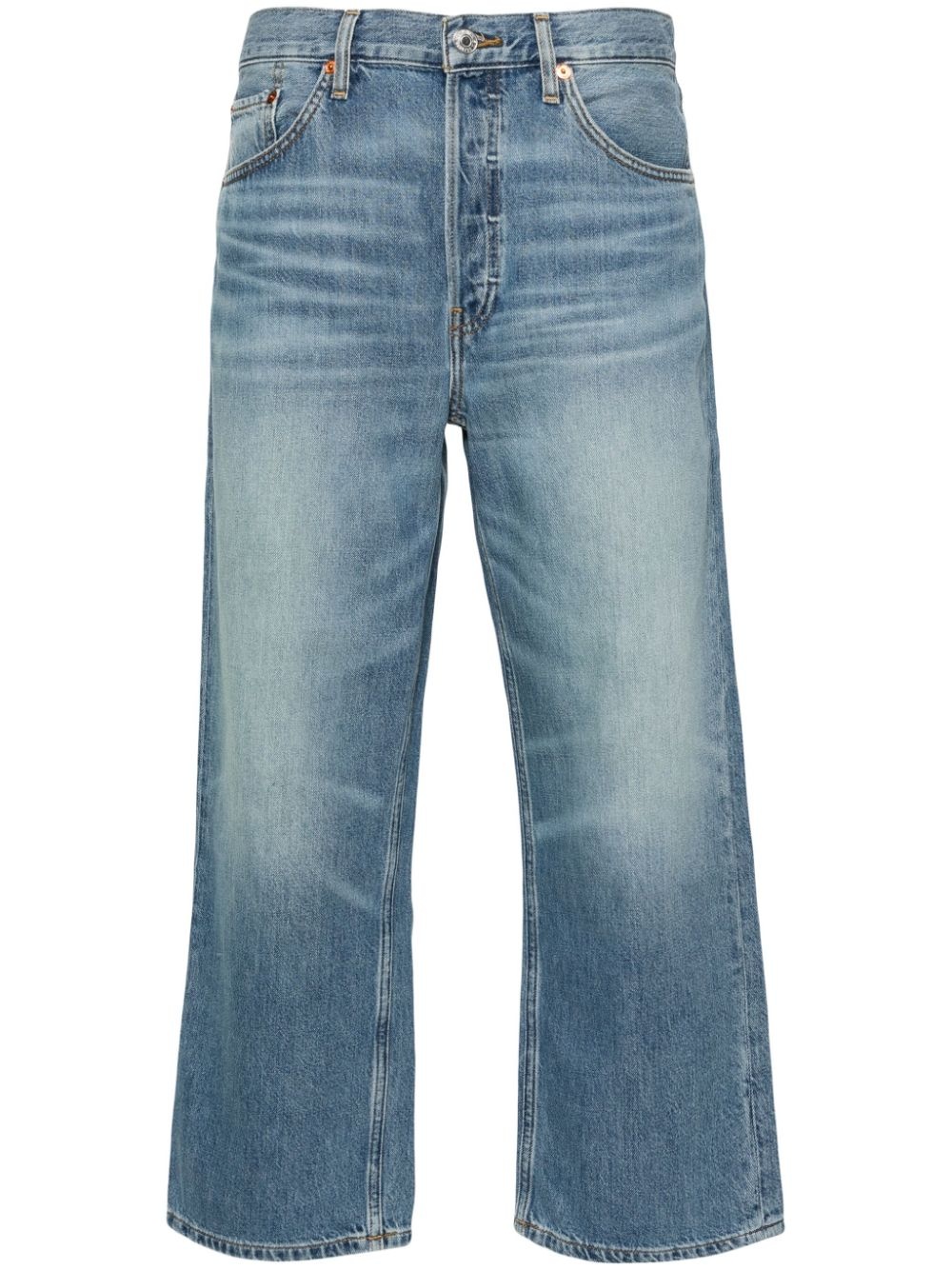 mid-rise cropped jeans - 1