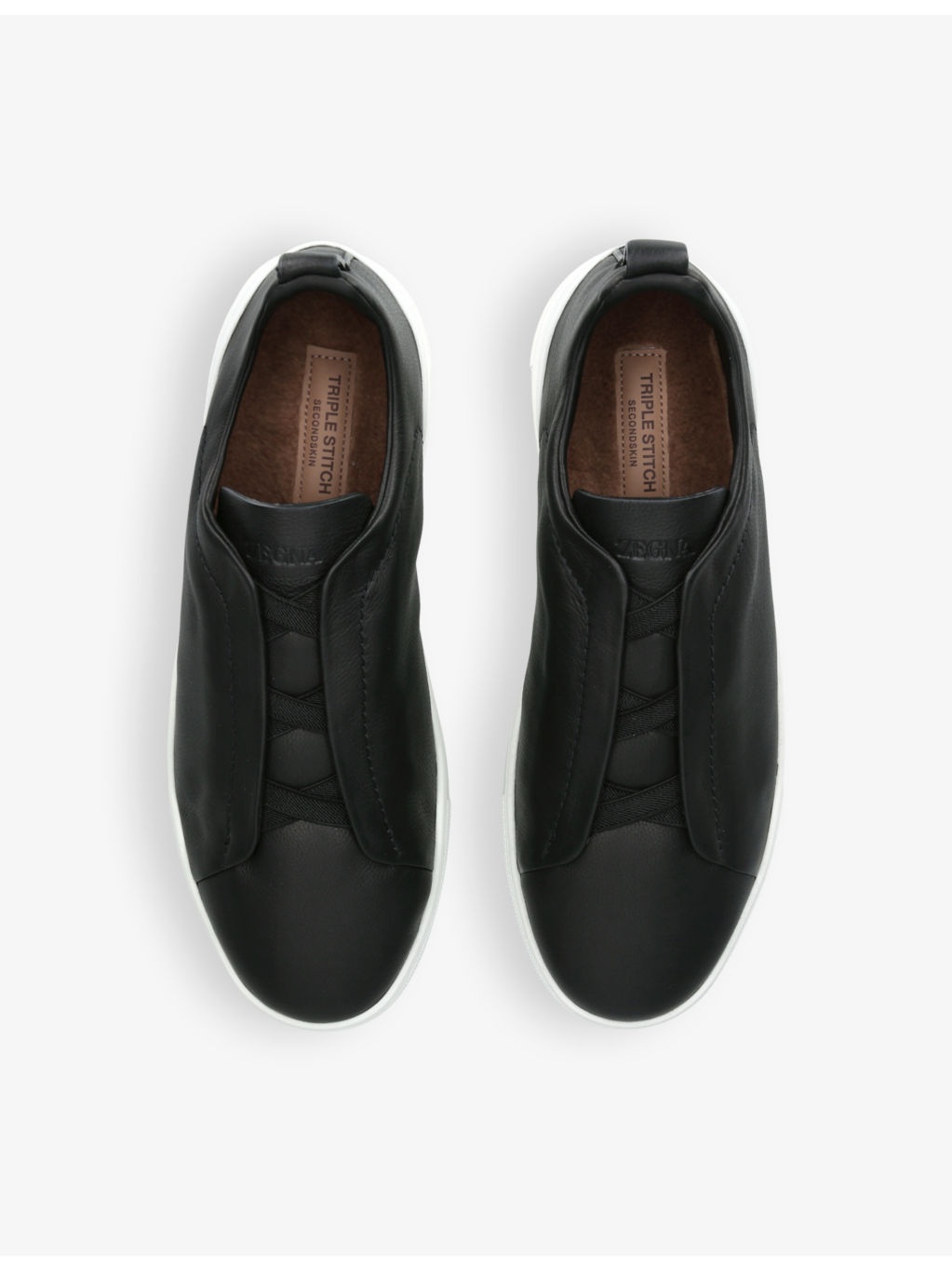 X3 Triple Stitch leather low-top trainers - 2