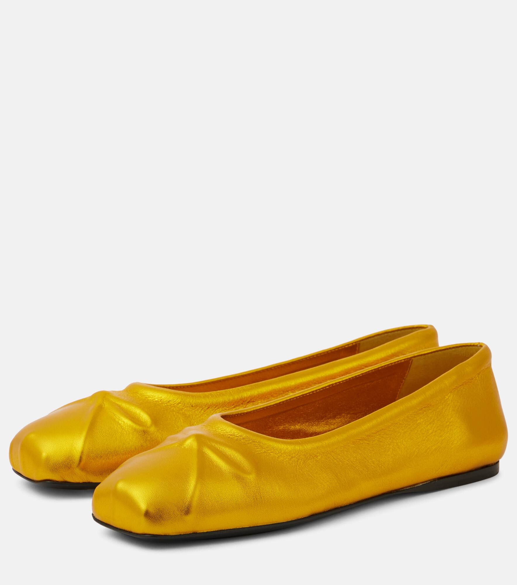 Little Bow leather ballet flats - 5