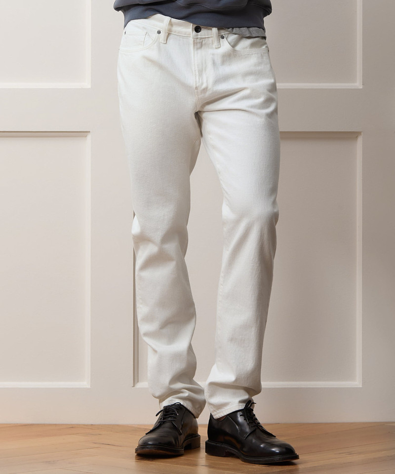 TODD SNYDER Slim Fit Jean in White outlook