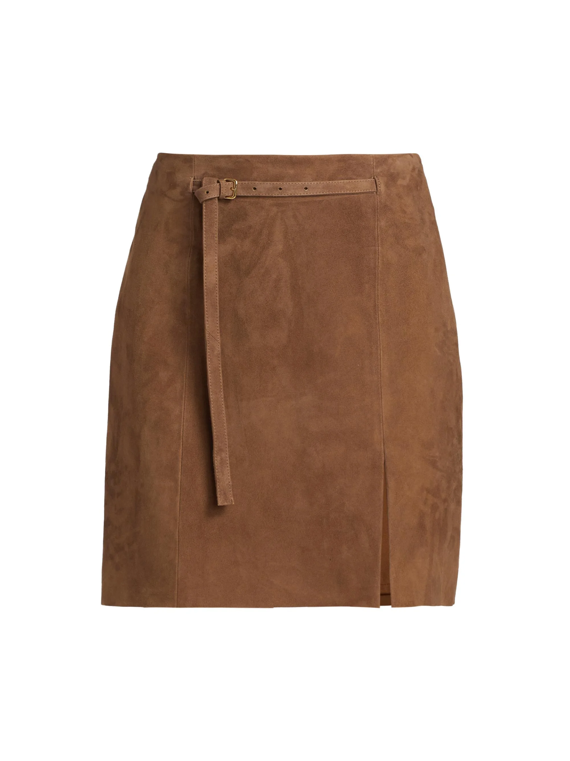 Women's Belted Suede Mid-Rise Miniskirt - Camarillo - 1