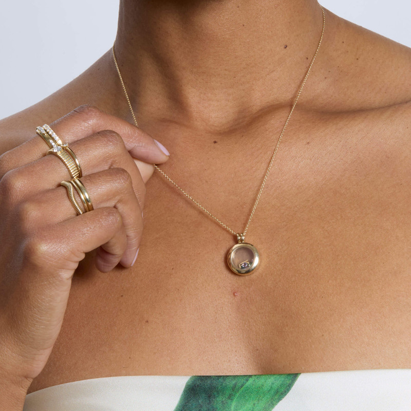 Gold Memento Locket Necklace 7