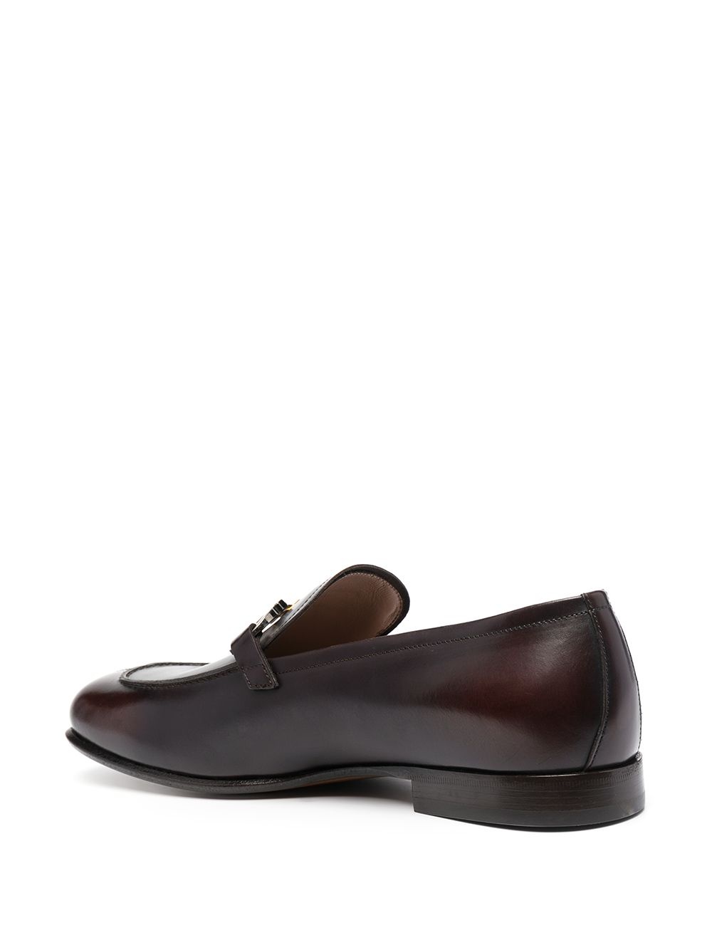 Gancini square-toe loafers - 3