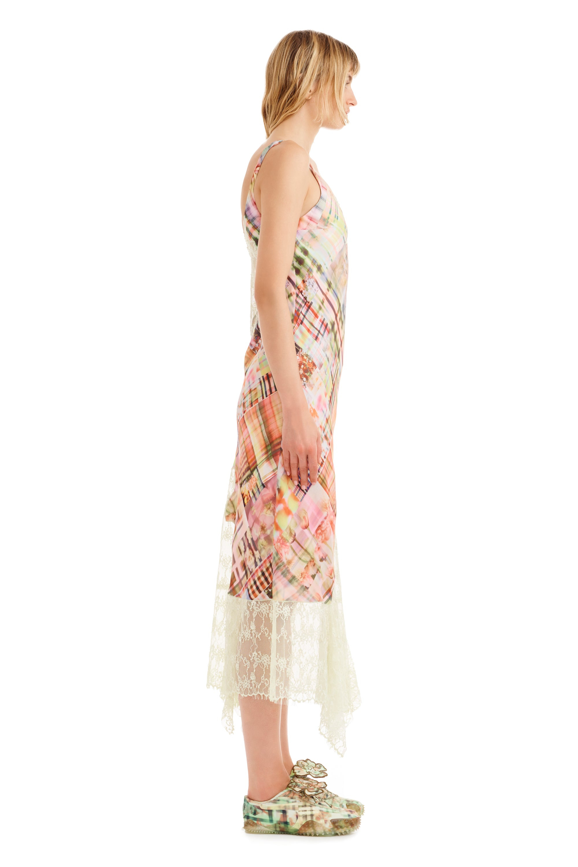 MULTI PLAID ANEMONE DRESS - 7