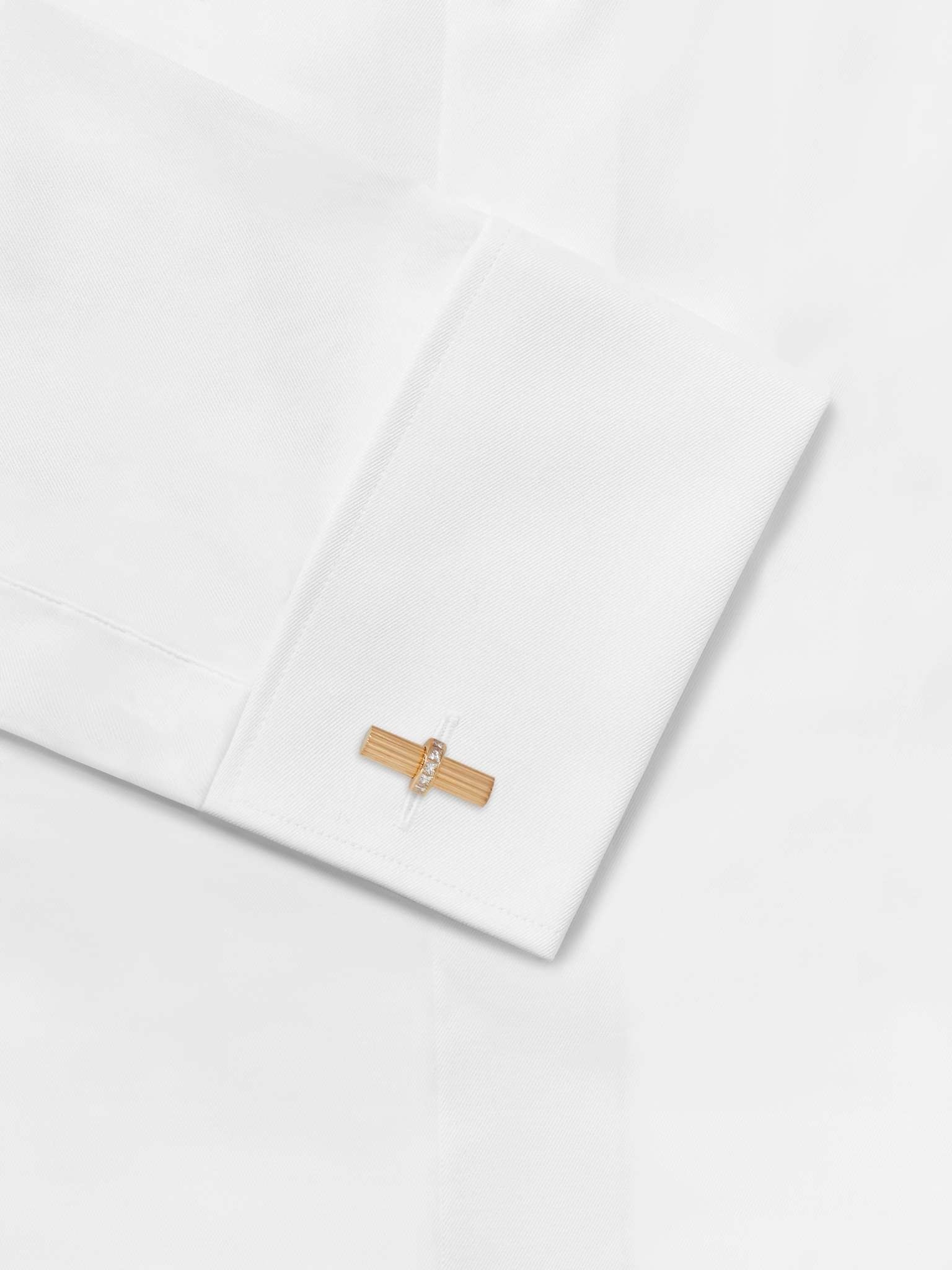 18-Karat Gold Diamond Cufflinks - 7