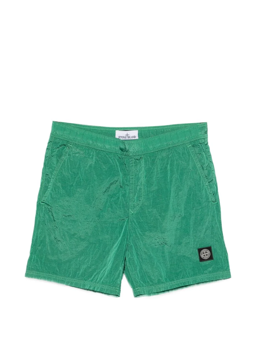 logo patch swim shorts - 1