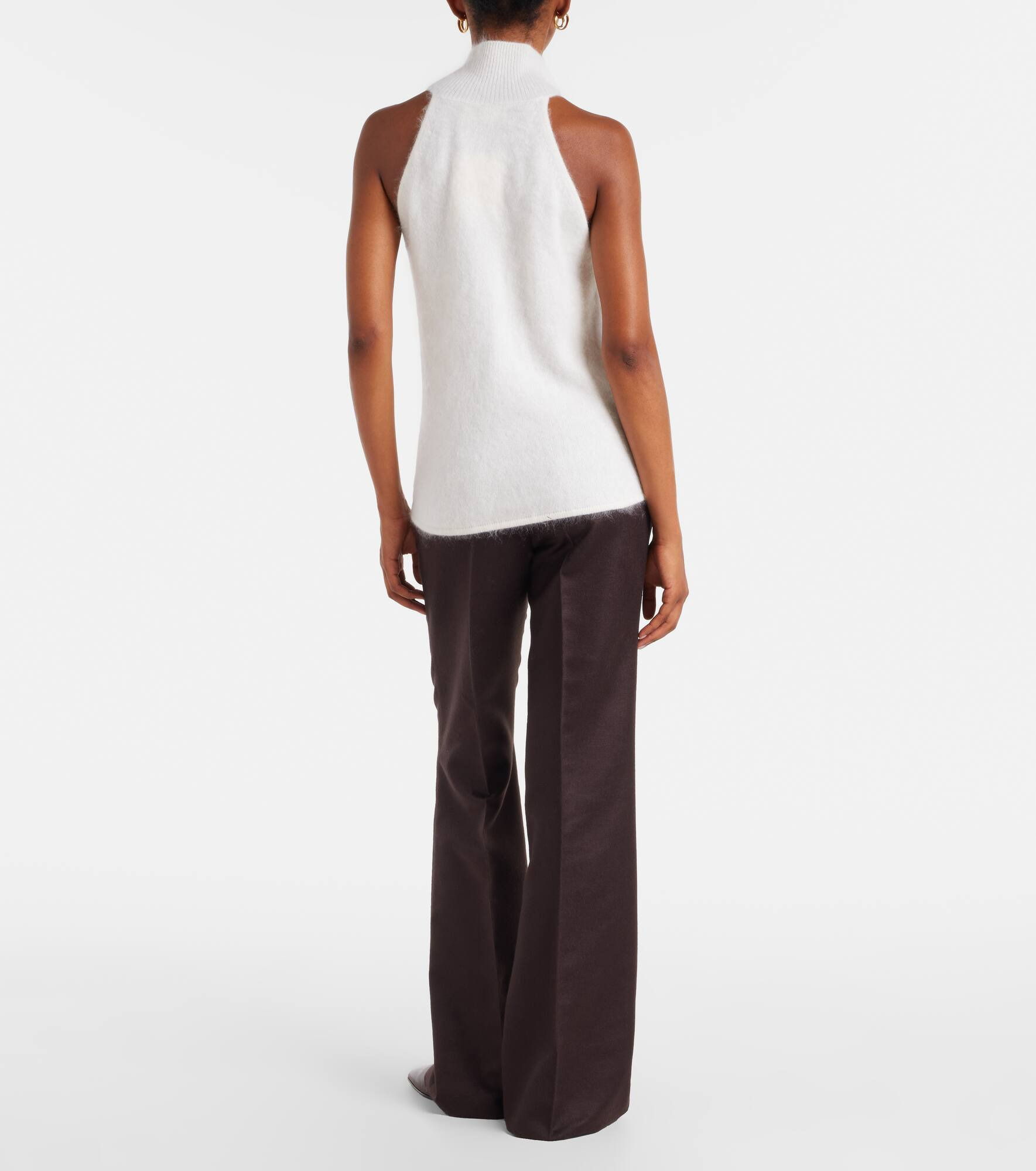 Leya knitted cashmere tank top - 3