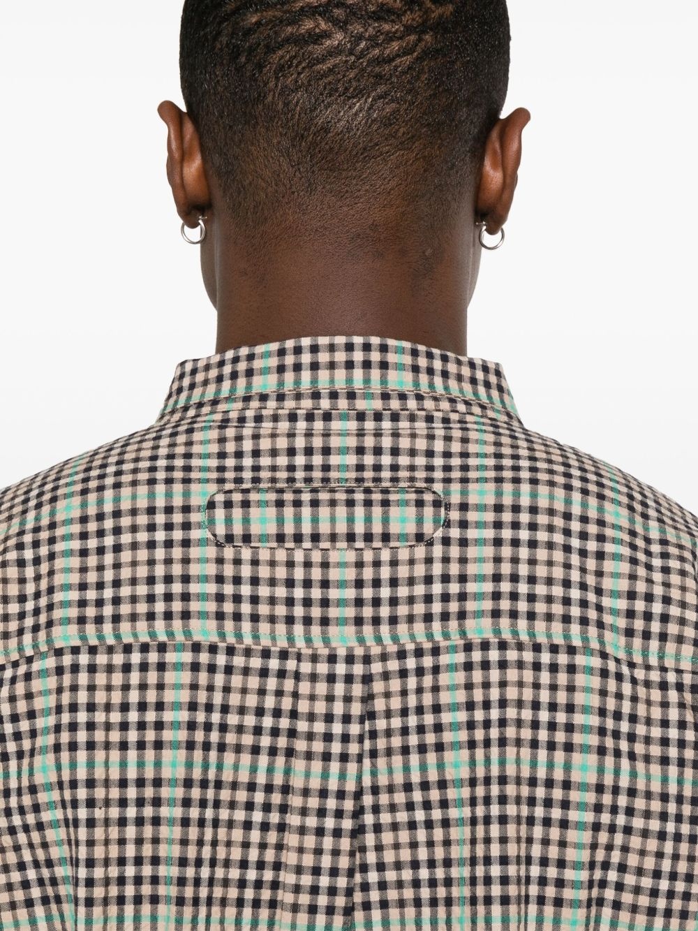 Hole checked shirt - 5