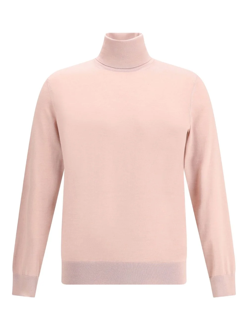 turtleneck ribbed sweater - 1