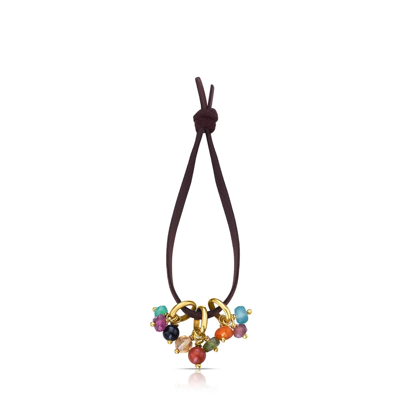 18K gold vermeil Hold Rings with Gemstones - 1