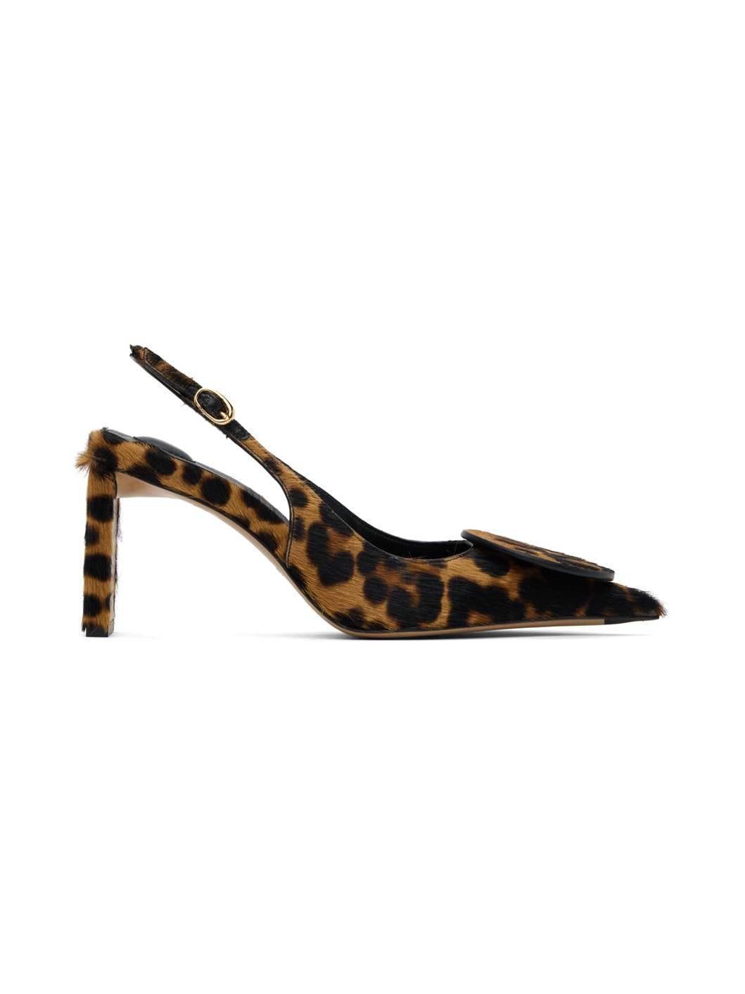 Brown & Black Les Sculptures 'Les slingbacks Duelo hautes' Heels - 1