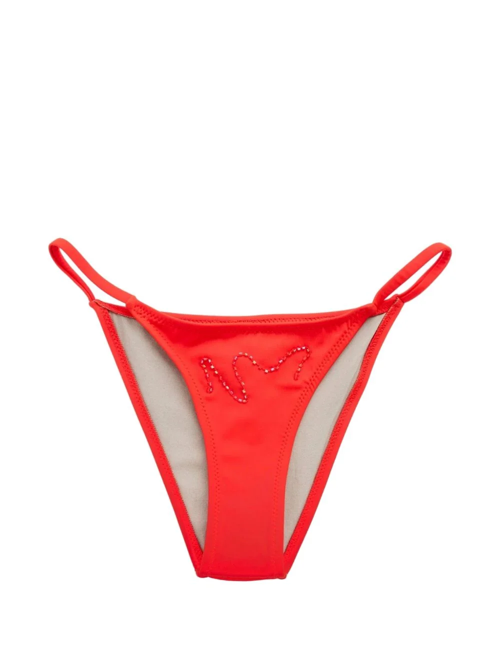 bead-embellished bikini bottoms - 1