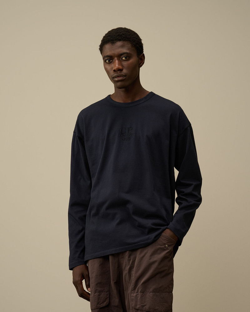 C.P. Company 20/1 Jersey Boxy Longsleeve Logo T-Shirt outlook