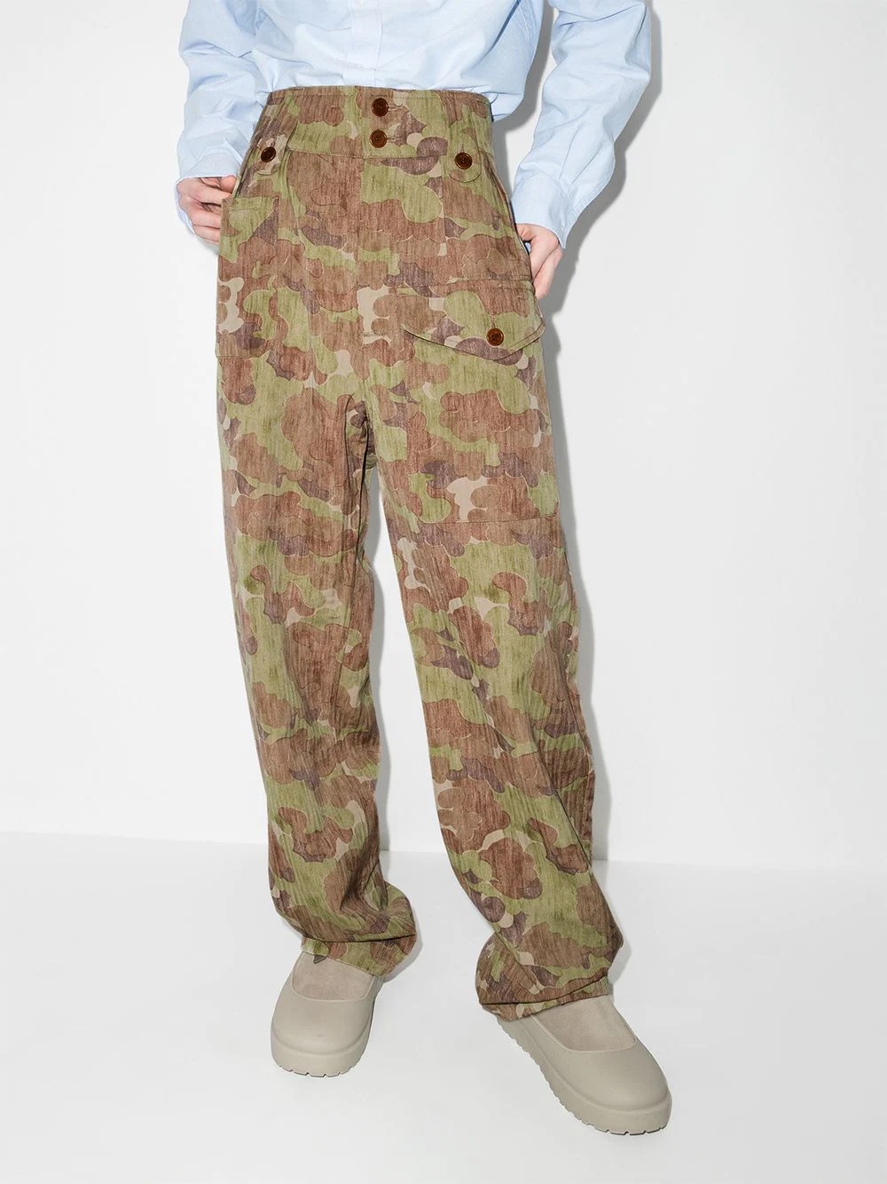 Coronel camouflage-print straight-leg trousers - 2