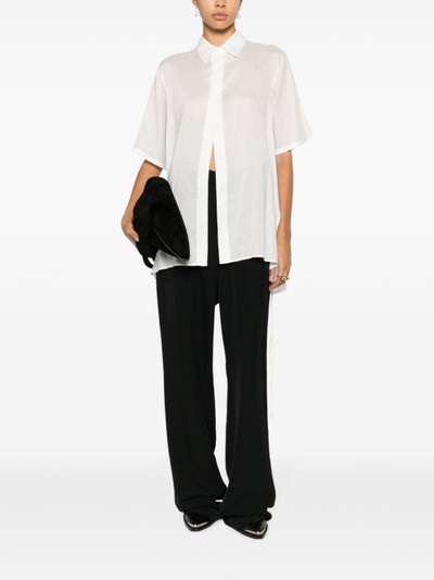 Yohji Yamamoto strap-detail short-sleeve shirt outlook