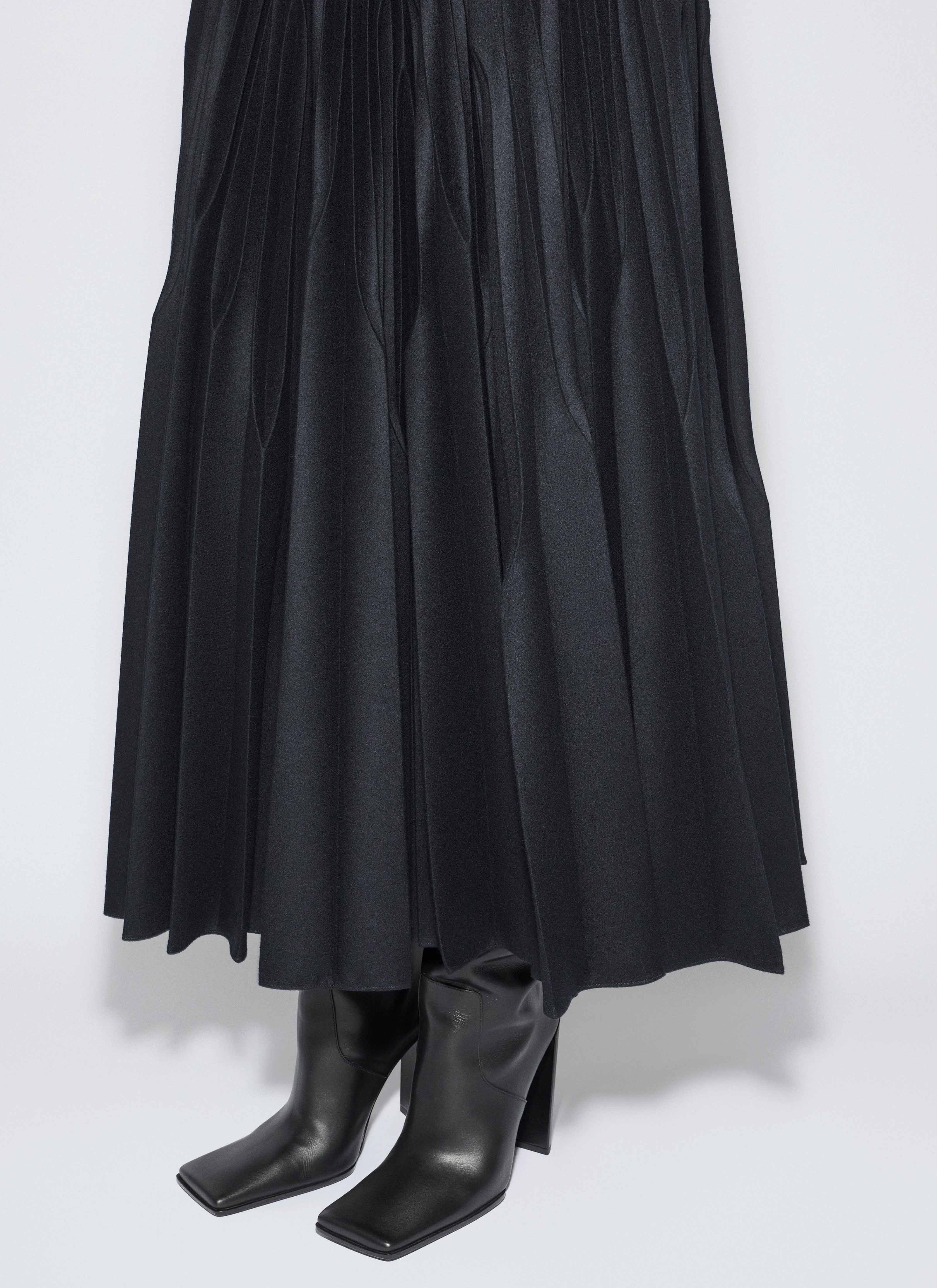FLANNEL PLEATED SKIRT - 5