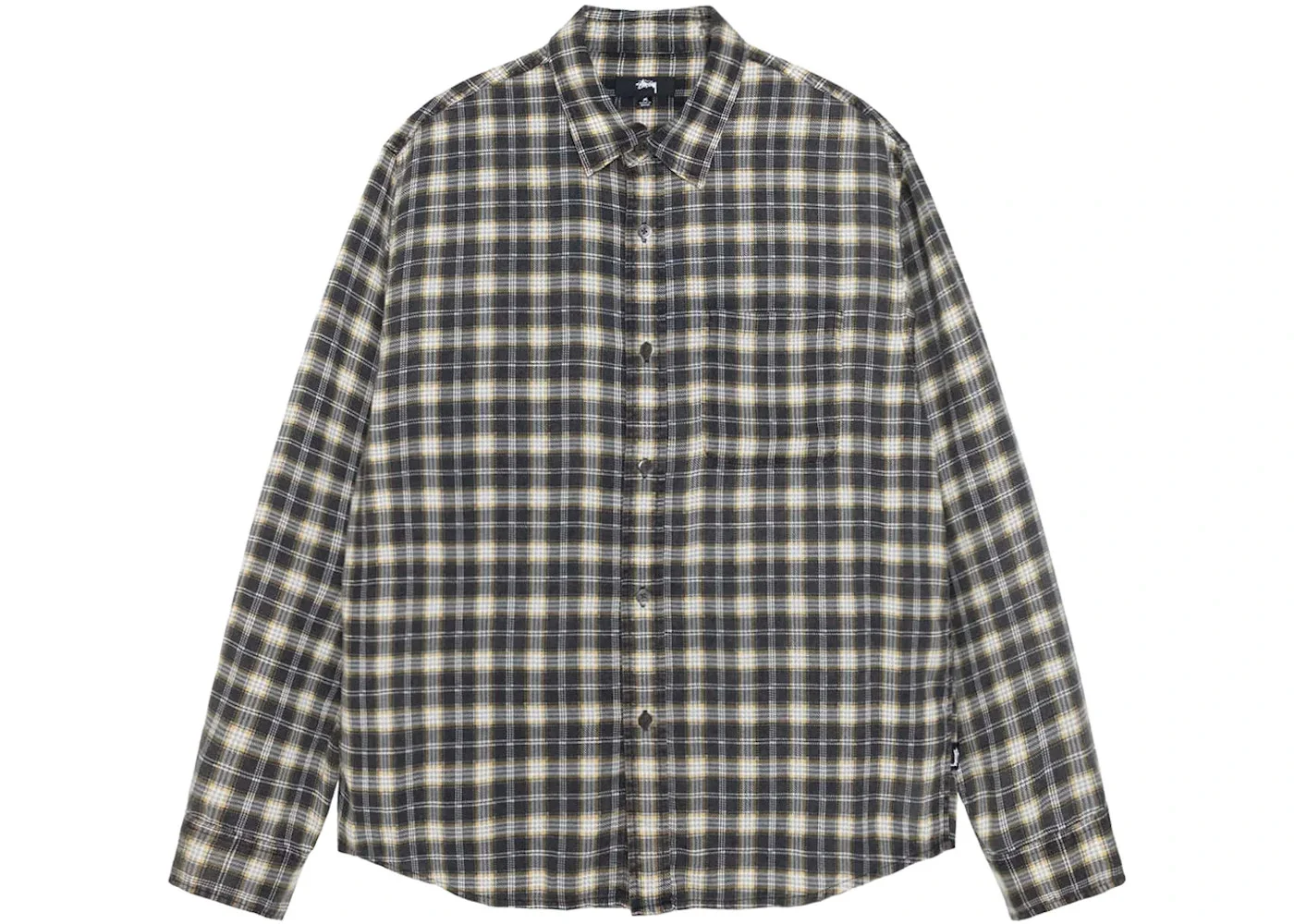 Stussy Plaid Matthew Printed Shirt Black - 1