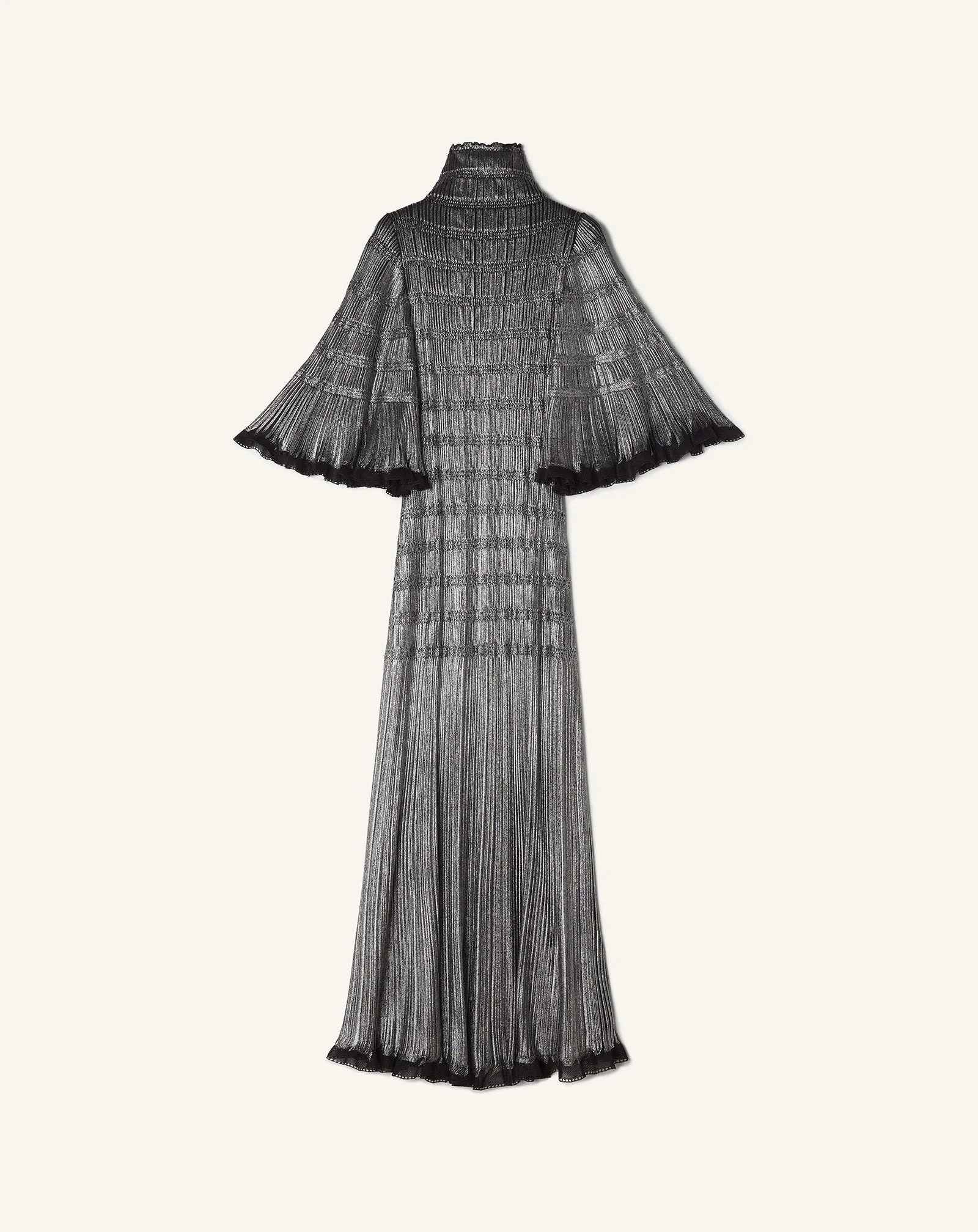 FUNNEL-NECK MIDI DRESS - 1