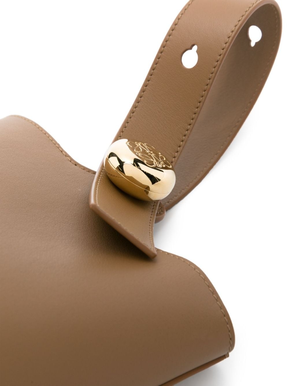 mini leather bucket bag - 3