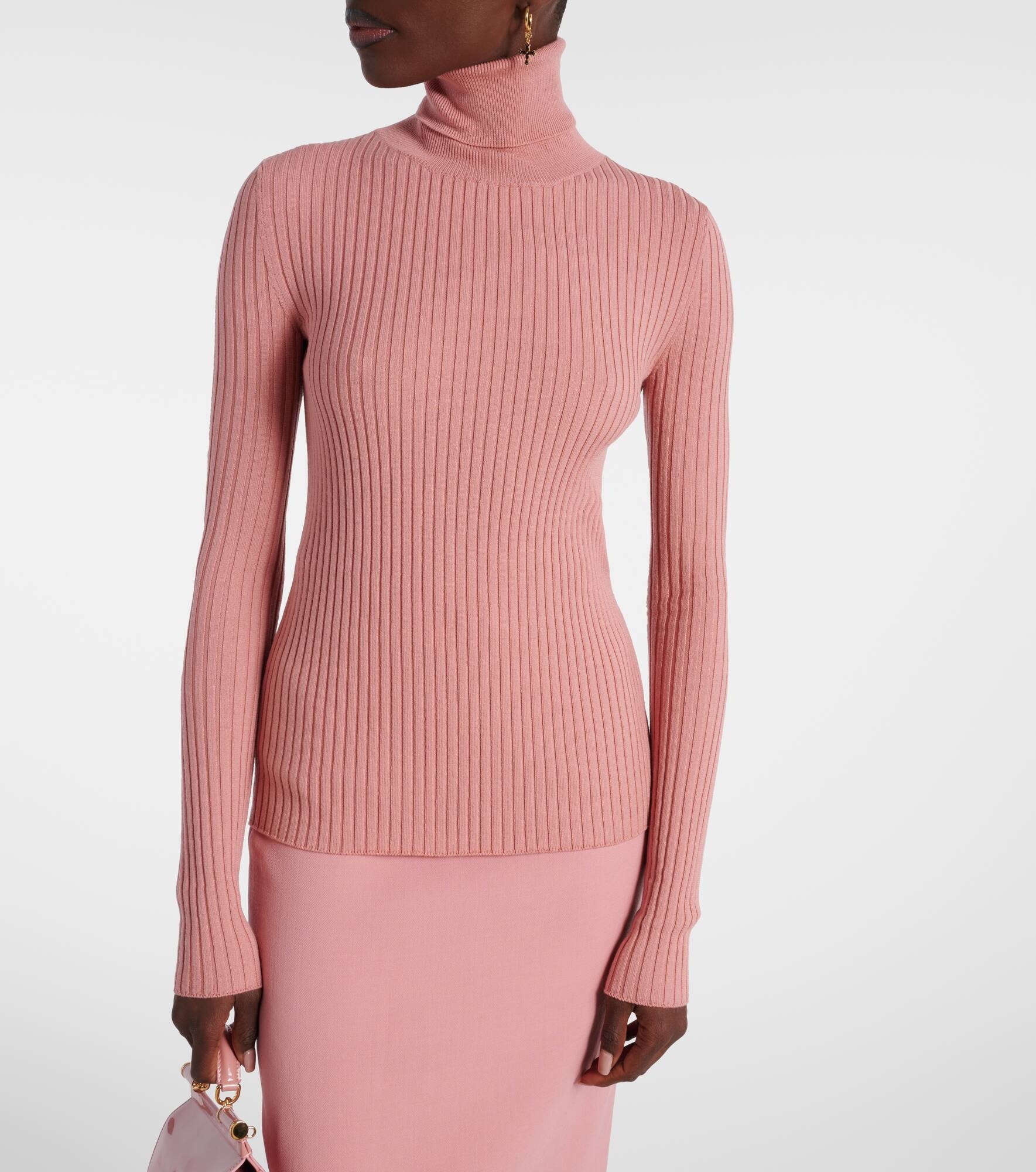 Ribbed-knit wool-blend sweater - 5