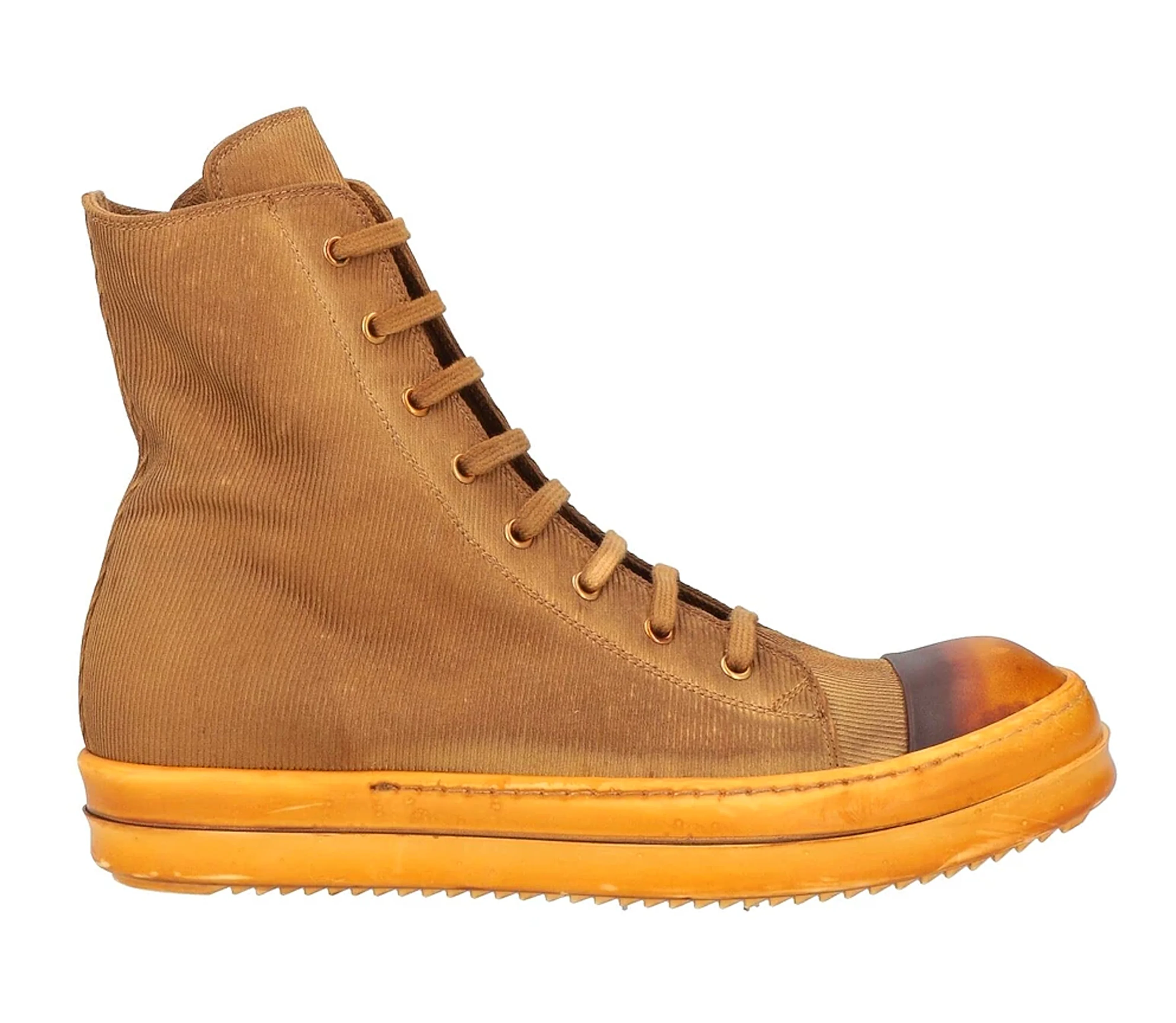 Rick Owens DRKSHDW High Top Sneakers (Khaki Brown) - 1