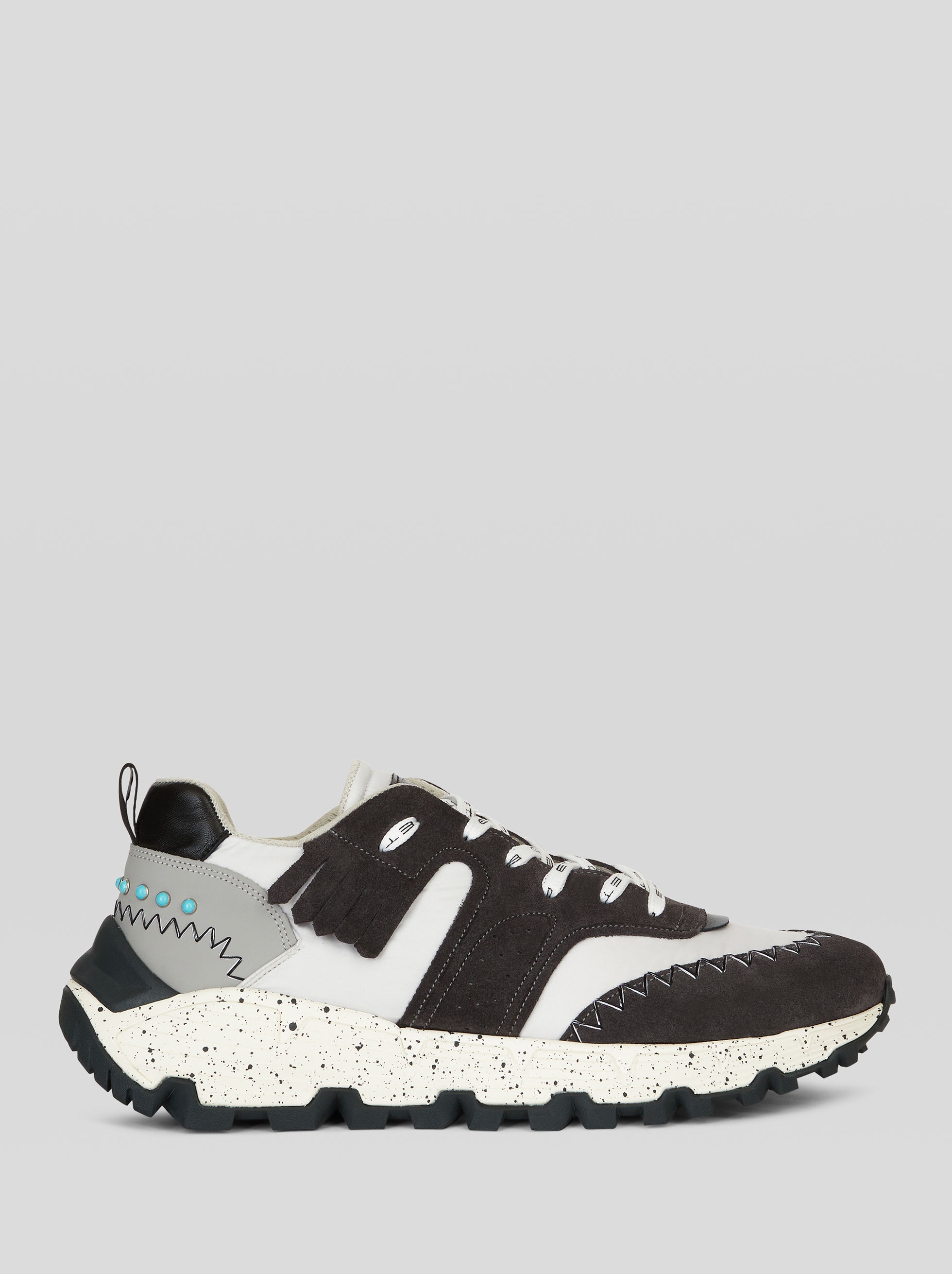EARTHBEAT SNEAKERS IN LEATHER AND FABRIC - 1