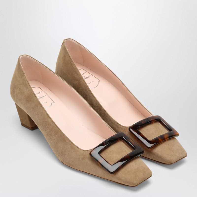 Roger Vivier Belle Vivier Tobacco Suede Décolletté Women - 2