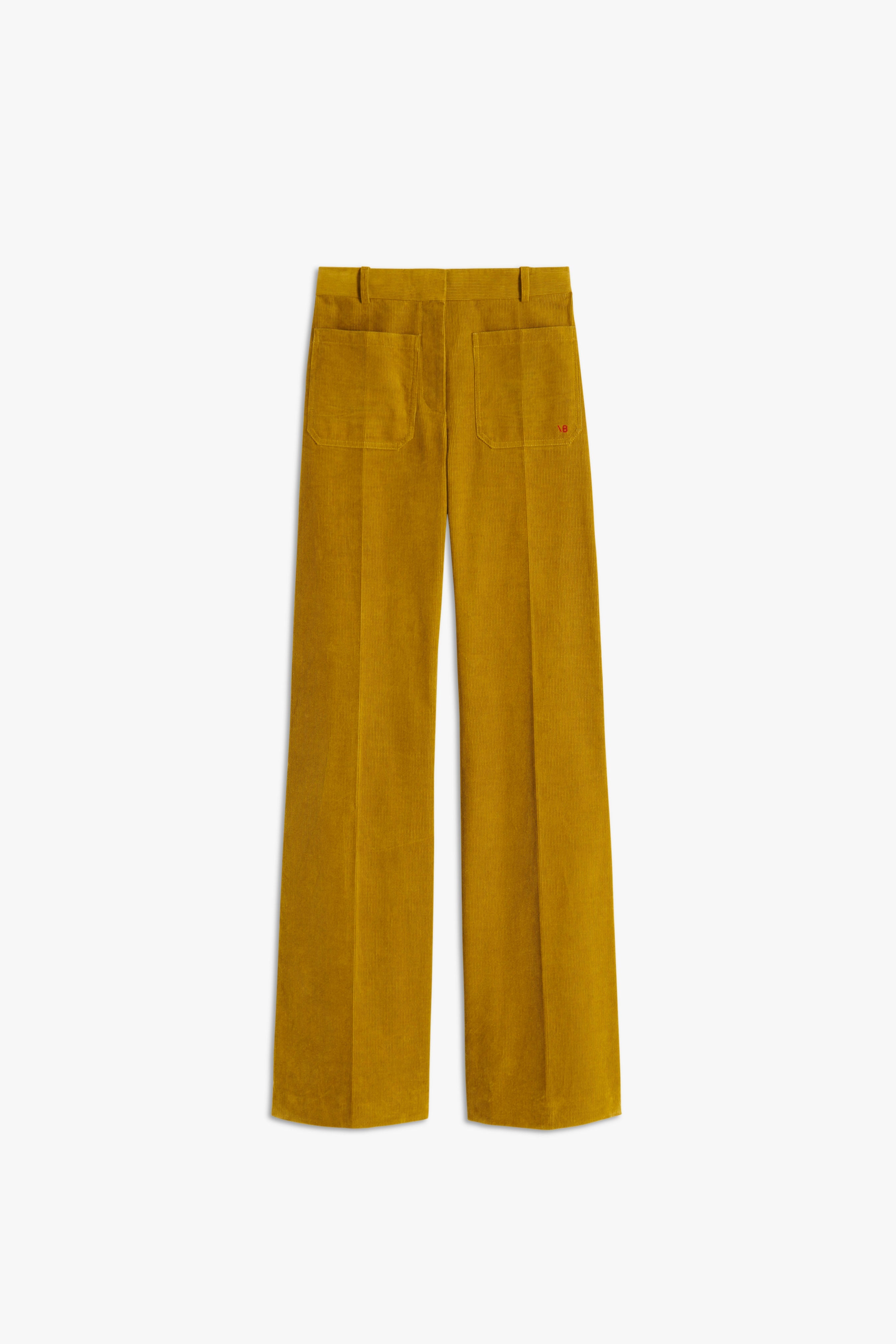 Corduroy Alina Trouser in Moss Green - 1