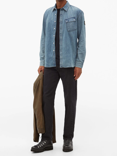 Belstaff Pitch slanted-pocket cotton-denim shirt outlook