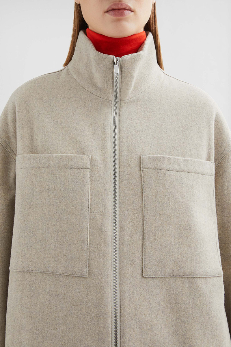 Felt Wool Padded Blouson 4