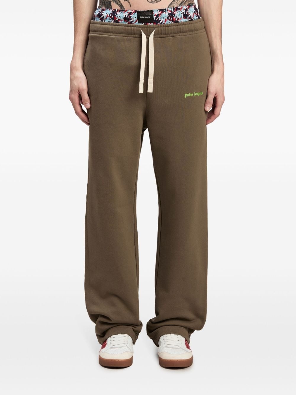 logo-embroidered track pants - 3