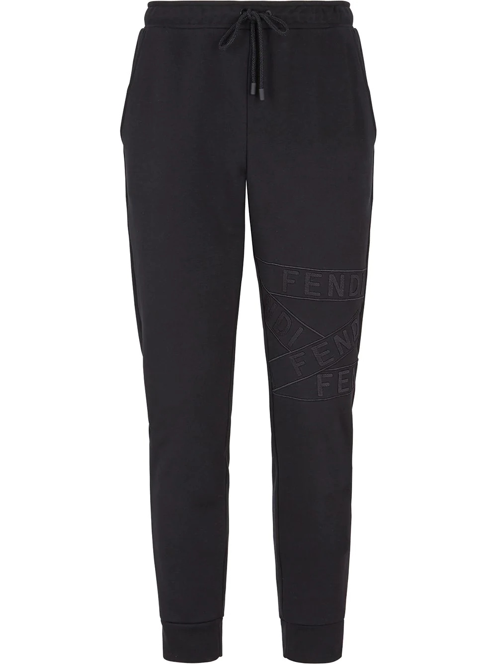 embroidered logo track pants - 1