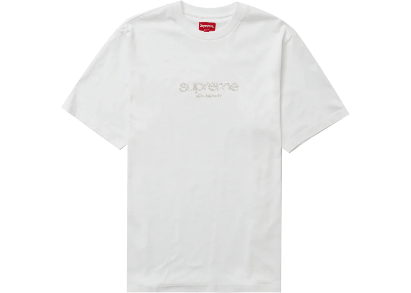 Supreme Beaded Logo S/S Top White - 1