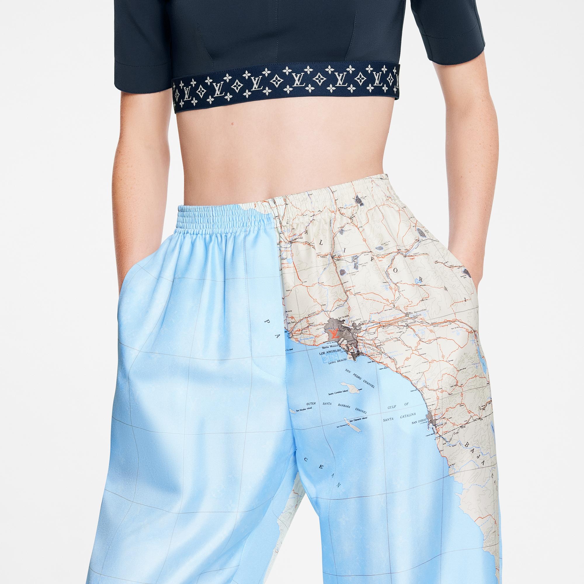 Map Print Lounge Pants - 3