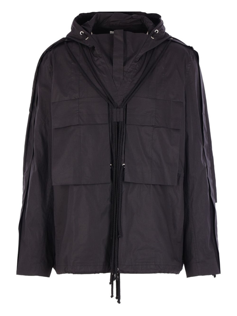 high-collar hooded jacket 1