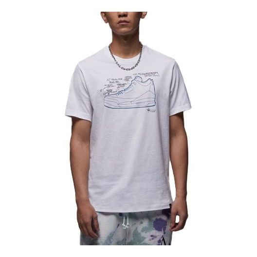 Air Jordan Sneaker T-Shirt 'White' FN3715-100 - 1