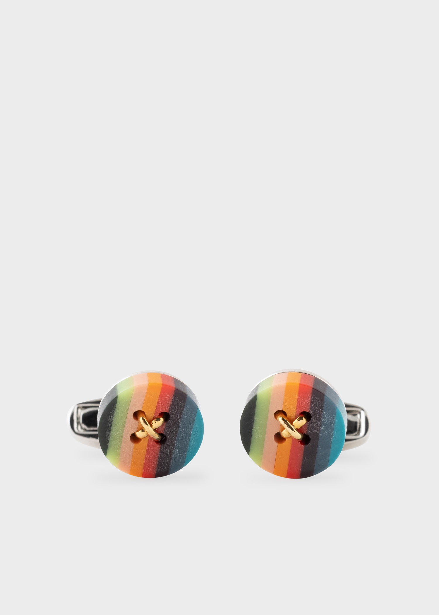 'Artist Stripe' Button Cufflinks - 1